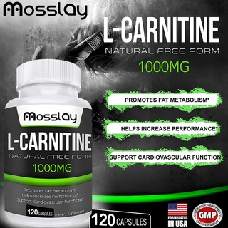 Mosslay L-Carnitine 1000 Mg/s X 60-120 เม็ด เนเจอร์ทรูทร์ แอล-คาร์นิทีน กรดอะมิโน คาร์นิทีน ไขมันเป็นพลังงาน