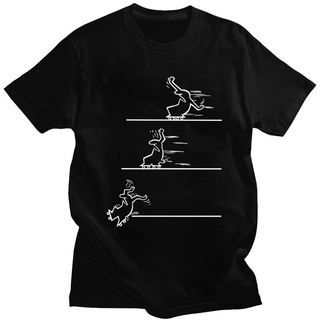 เสื้อยืดโอเวอร์ไซส์La Linea Roller Skating เสื้อสำหรับชายสั้นแขน Cal T เสื้อ Cool Animated การ์ตูนเสื้อยืดแนวโน้มบุคลิกภ