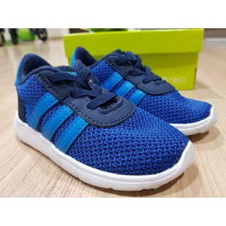 adidas รองเท้าเด็ก ไซส 6 adidas neo lite racer INF สีน้ำเงินฟ้า สภาพดี พร้อมกล่อง