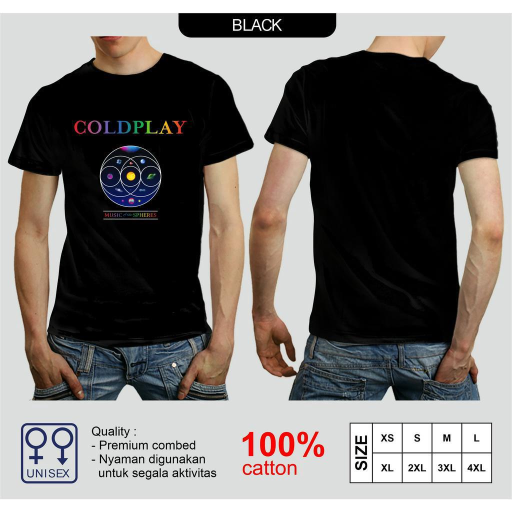 เพลง coldplay ของเสื้อยืดวงทัวร์ทรงกลม 2022 เสื้อยืดวงพรีเมี่ยมเสื้อยืดเพลง coldplay ล่าสุด