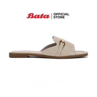 Bata LADIES FLATS รองเท้าแตะแฟชั่นหญิง MULE CONTEMP แบบสวมเปิดส้น สำหรับผู้หญิง สีน้ำตาล รหัส 5615277