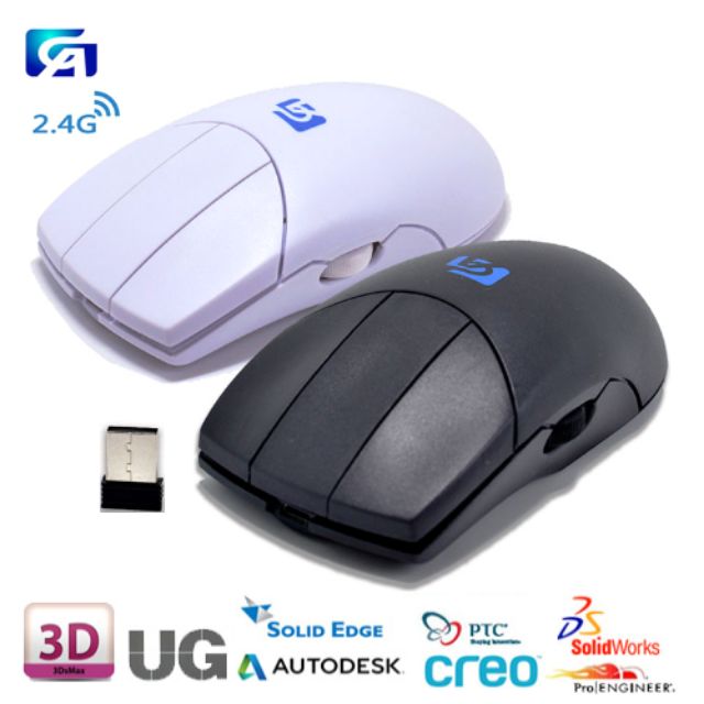 เม้าส์ไร้สาย 5 ปุ่ม  Mouse ​5 button​ Wireless​ #มีประกัน#พร้อมส่ง#ฟรีผ้าไมโครไฟเบอร์
