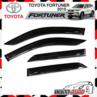 RBS กันสาดรถยนต์ TOYOTA FORTUNER ปี 2015-2020 สีดำ สกรีนคำว่า AUTOGUARD