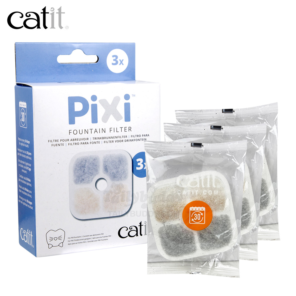 Catit Pixi Fountain Triple Action Filter Cartridge ไส้กรองสำหรับน้ำพุแมว (3 แพ็ค)
