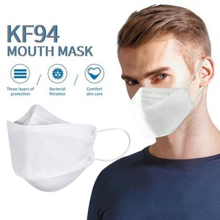 KF94 Mask หน้ากากอนามัย3D นำเข้าจากเกาหลี กรองฝุ่น PM 2.5 ป้องกันฝอยละออง โปร่งหายใจสบายไม่ลดการสัมผัสผิวหน้า ปาก จมุก