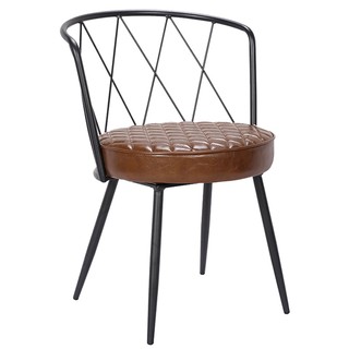 Furintrend เก้าอี้เหล็ก Steel Chair Model : MET7 Brown