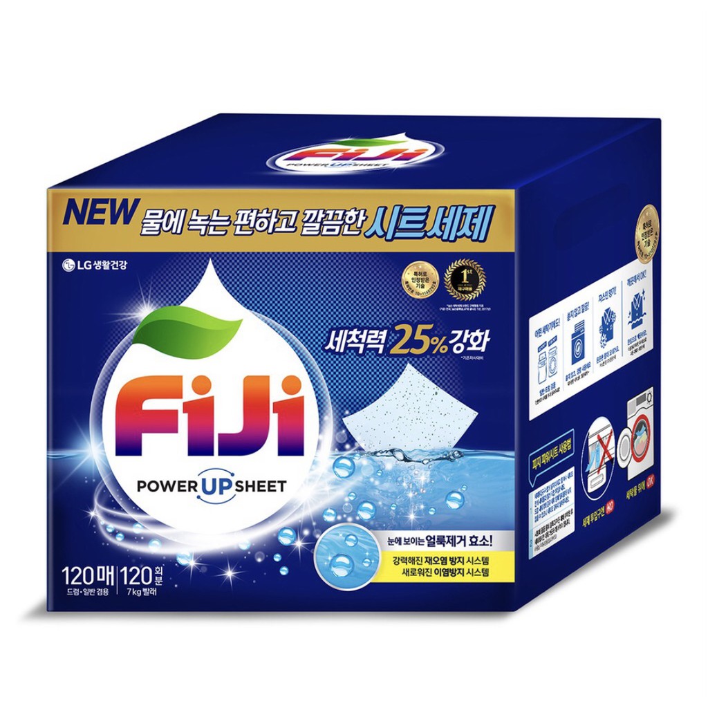 [LG] Fiji Power Sheets Laundry Detergent Sheet 120 sheets 2dkN 3zscc16tsd ThaiPick