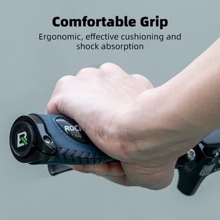 【TH Delivery】ROCKBROS ที ่ จับแฮนด ์ จักรยาน MTB ซิลิโคนล ็ อคคู ่ Grip Anti-skid Shock-ดูดซับขี ่ จักรยานอุปกรณ ์ เสริมจักรยาน