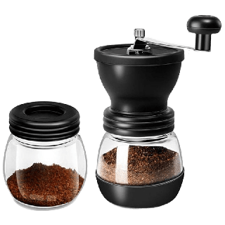 Coffee Bean Grinder เครื่องบดกาแฟวินเทจ เครื่องบดเมล็ดกาแฟ ที่บดเม็ดกาแฟ ปรับความละเอียดได้ Thamsshop