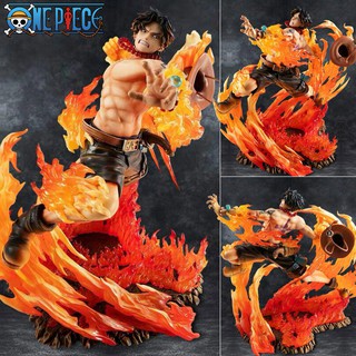 Figure ฟิกเกอร์ Model One Piece วันพีซ เต็มพิกัดสลัดจอมลุย Portgas D Ace พอร์ทกัส ดี เอส หมัดอัคคี โจรสลัดหนวดขาว