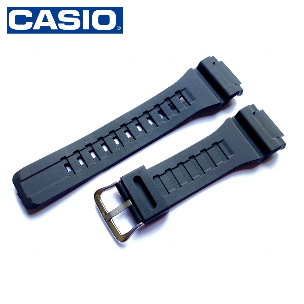 Casio W-736 W 736H W736h หลังการขายสายนาฬิกาสีดํา