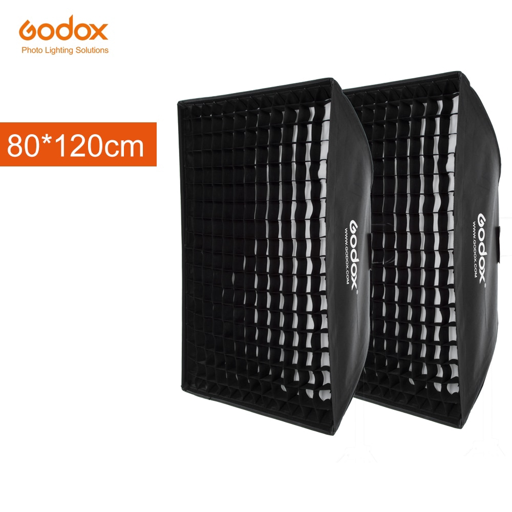 32 X 48 Softbox Bowens Mount with Honeycomb Grid for Studio Flash Photography Lighting Godox 80cm X 120cm