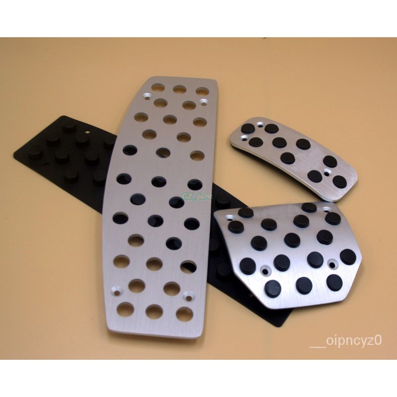 High quality Non-slip Aluminum Foot Rest Fuel Brake AT Pedals Pads For ...