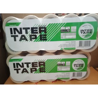 กระดาษกาว INTER TAPE เทปกาว อินเตอร์ 3/4" 18mm กระดาษกาว INTER เทปกาวย่น เทปกาวอินเตอร์