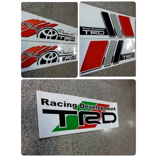 สติ๊กเกอร์ติดข้างประตูรถโตโยต้า TOYOTA TRD ติดรถ แต่งรถ โตโยต้า ทีอาร์ดี sticker