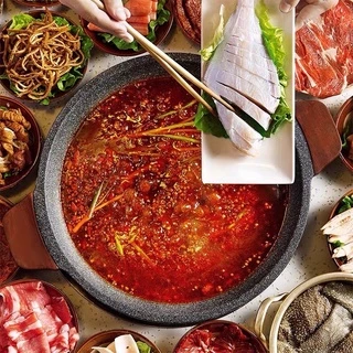 ซุปก้อนหม่าล่า หม่าล่าหม้อไฟ500 กรัม 重庆桥头牛油老火锅底料袋装