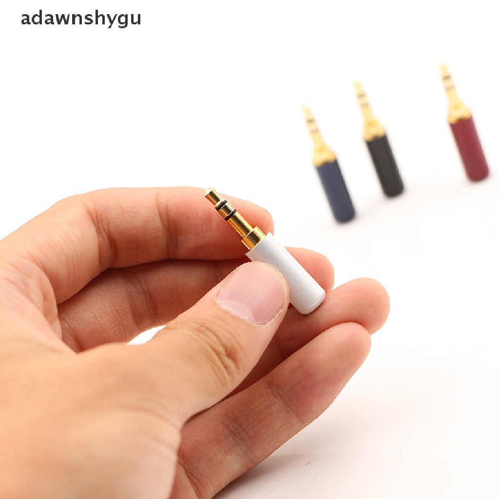 [adawnshygu] อะแดปเตอร์ซ็อกเก็ตแจ็คเสียง 3.5 มม. ชุบทอง 3 ขั้ว 2 ชิ้น #2