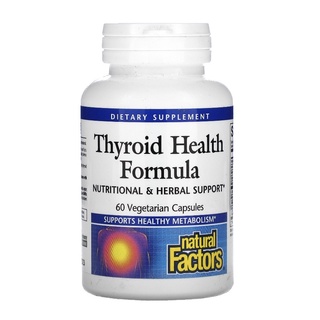 [พร้อมส่ง] Natural Factors, Thyroid Health Formula 60 Veg Capsules &amp; Thyroid Energy 90 Veg Capsules