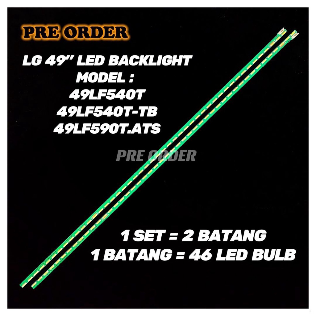 49LF540T 49LF540T-TB 49LF590T.ATS 19" BACKLIGHT LED TV LAMP BAR LIGHTS TUBE 49LF540 49LF590 Mlc1 19"