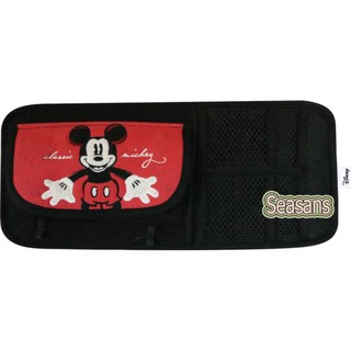 (1ชิ้น) กระเป๋าใส่ของติดที่บังแดด ที่เก็บซีดีแบบติดที่บังแดด ลาย#mickey classic  ลิขสิทธิ์แท้