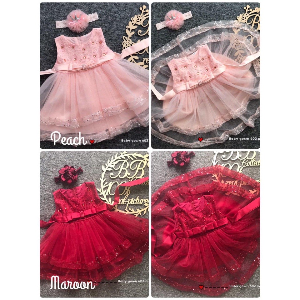 LITTLE BEAR KIDS GOWN 602-MY20*4 (W HEADBAND) 66463