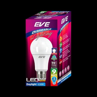 หลอดไฟ LED 9 วัตต์ Daylight/Warmwhite EVE LIGHTING รุ่น DIMMABLE A60 E27