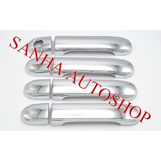 ครอบมือเปิดประตูโครเมี่ยม Nissan Tiida เครื่อง 1600cc ปี 2006,2007,2008,2009,2010,2011,2012