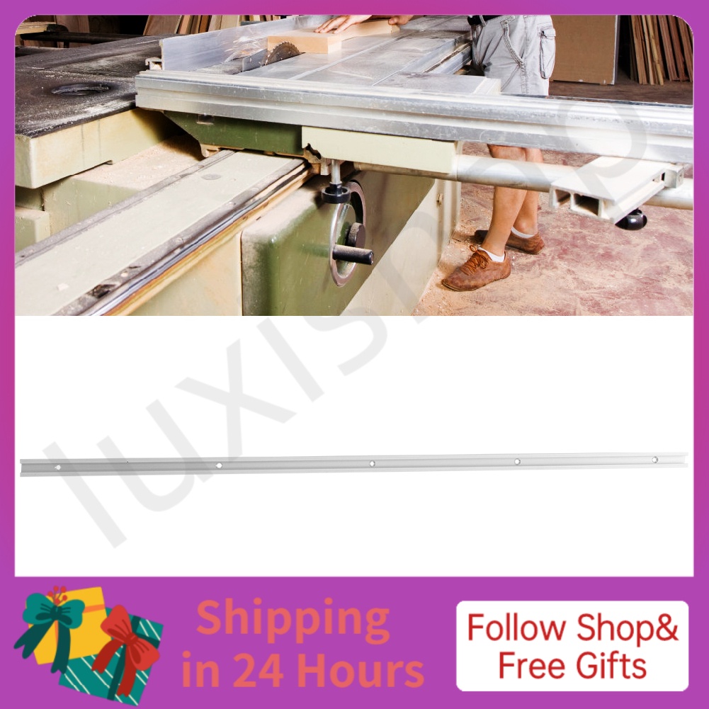 Iuxishop 1 ชิ้นอลูมิเนียม T-track T-slot Miter Track Jig เครื่องมืองานไม้พร้อมสกรู