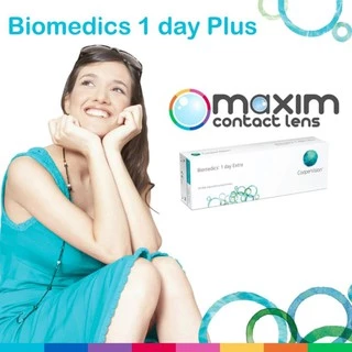 คอนแทคเลนส์รายวัน Biomedics Cooper Vision Biomedics คอนแทคเลนส์ ไบโอเมดิกส์ วันเดย์ พลัส แบบใส รายวัน บรรจุ 30 ชิ้น