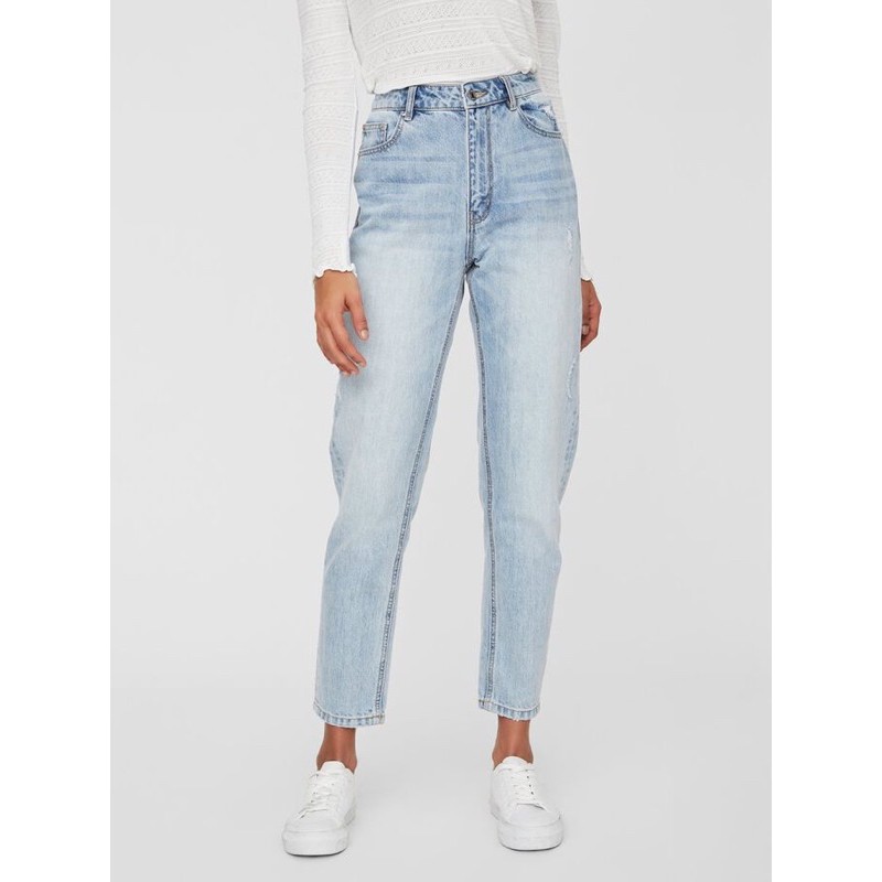 vero moda ยีนส์ รุ่น mom jeans มือหนึ่ง