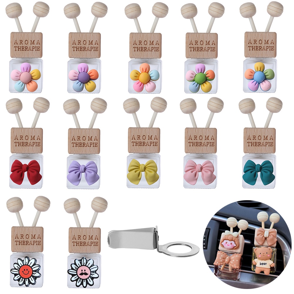 [พร้อมส่ง] ขวดน้ําหอมปรับอากาศรถยนต์ ลายการ์ตูนน่ารัก สําหรับ YL Young Living Essential Oil