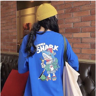 เสื้อ Oversize 🐳สกรีนลาย SHARK