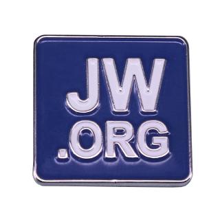 Jw.org เข็มกลัด ทรงสี่เหลี่ยม สีฟ้า เครื่องประดับ