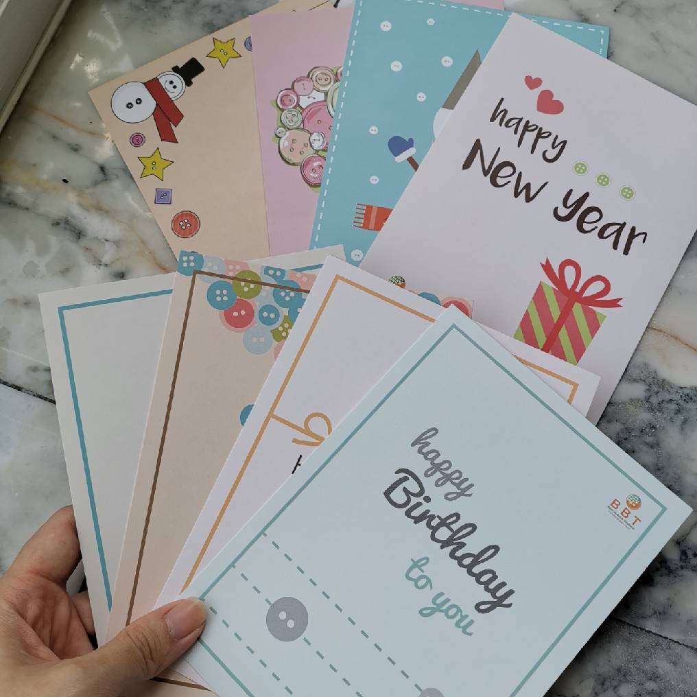 ชุดเซตการ์ด Happy Birth Day &  Happy New Year  (มี 8 แบบ)