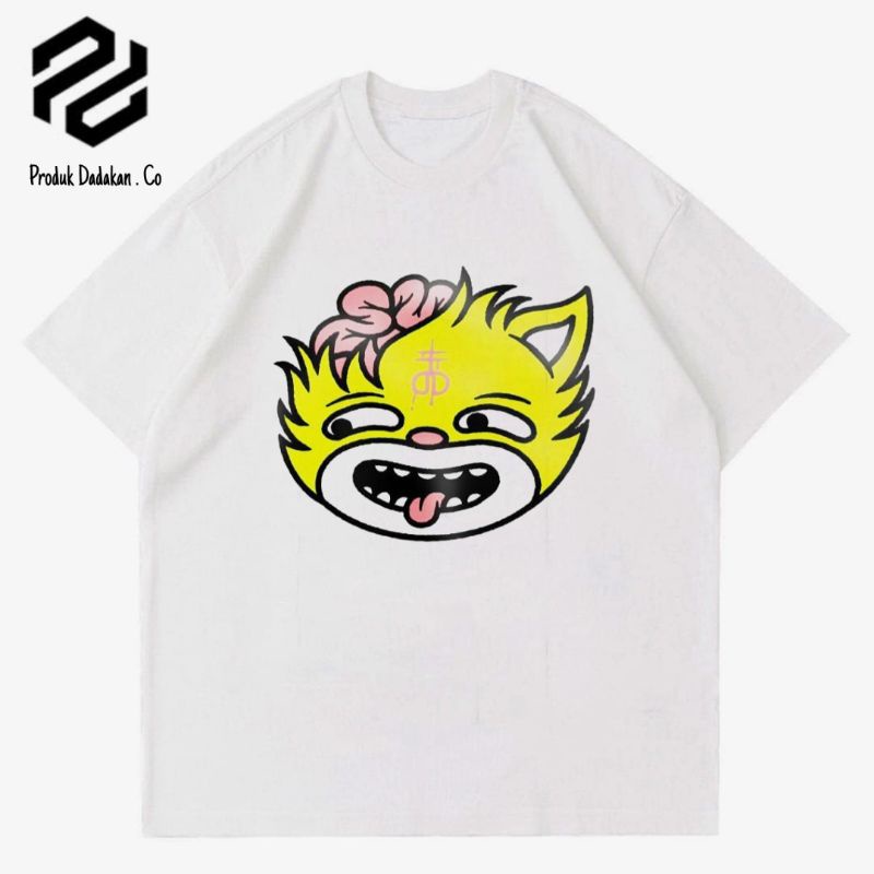 Lokal h & M PUTIH Dropdead เสื้อยืด distro เสื้อยืดโลหะเสื้อผ้า rock เพลงเสื้อยืดสีขาว OVERSIZED rap