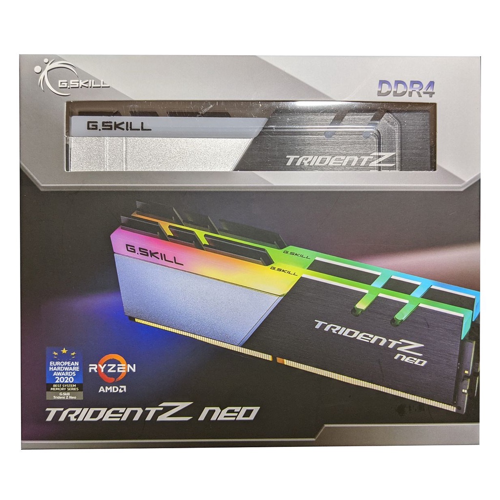 G.Skill 64GB (2x32GB) Trident Z Neo DDR4 3600MHz CL18 1.35V RGB Dual ...