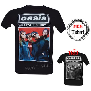 เสื้อวง OASIS เสื้อยืดวงร็อค ไม่มีตะเข็บข้าง วงร็อคต่างประเทศ