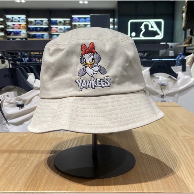 MLB  Bucket Hat หมวกปีกปักNY  MLB X DISNEY