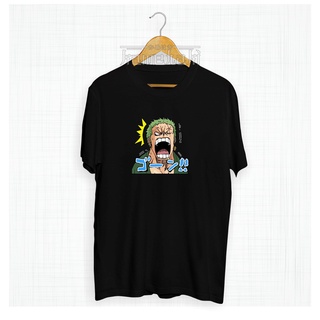 เสื้อยืด พิมพ์ลายอนิเมะ ONEPIECE RORONOA ZORO SHOCK FUNNY MOMENT โอเวอร์ไซซ์ 30s สไตล์ญี่ปุ่น สําหรับผู้ชาย และผู้หญิง