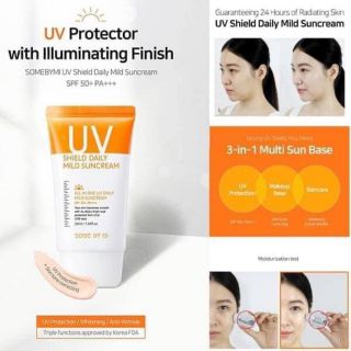 🌞🌞🌞กันแดด มี vit c ปรับผิวขาว​
Somebymi Some By Mi Me UV Shield Daily Mild Suncream 50ml