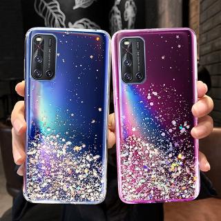 เคสโทรศัพท์ VIVO V19 New Phone Case Bling Glitter Star Space TPU Soft Cover for Vivo V19