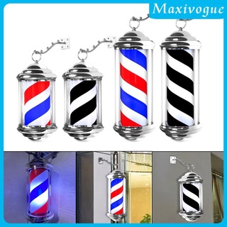 [maxivogue] ป้ายไฟ LED ประหยัดพลังงาน หมุนได้ สําหรับร้านทําผม