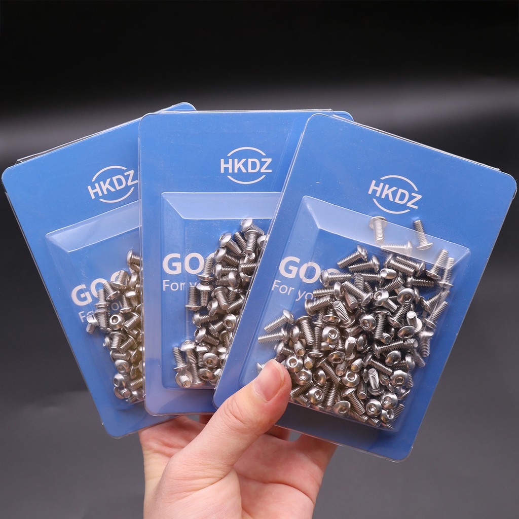 M3 M4 M5 ปุ่ม Pan Socket Cap สกรู Hex Head Allen Bolt A2 304 สแตนเลส