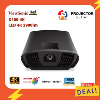 ViewSonic Projector รุ่น X100-4K+ (4K UHD Home Cinema LED Projector) โปรเจคเตอร์สำหรับดูหนัง