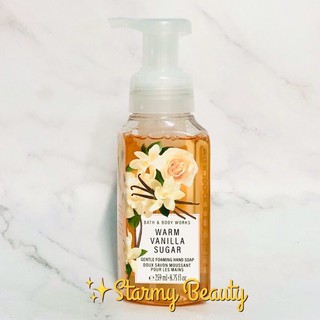 " Warm Vanilla Sugar" Bath &amp; Body Works Hand Foam 259 ml.สบู่เหลวล้างมือ มือสะอาด ปราศจากเชื้อโรค ให้ความหอมติดมือ