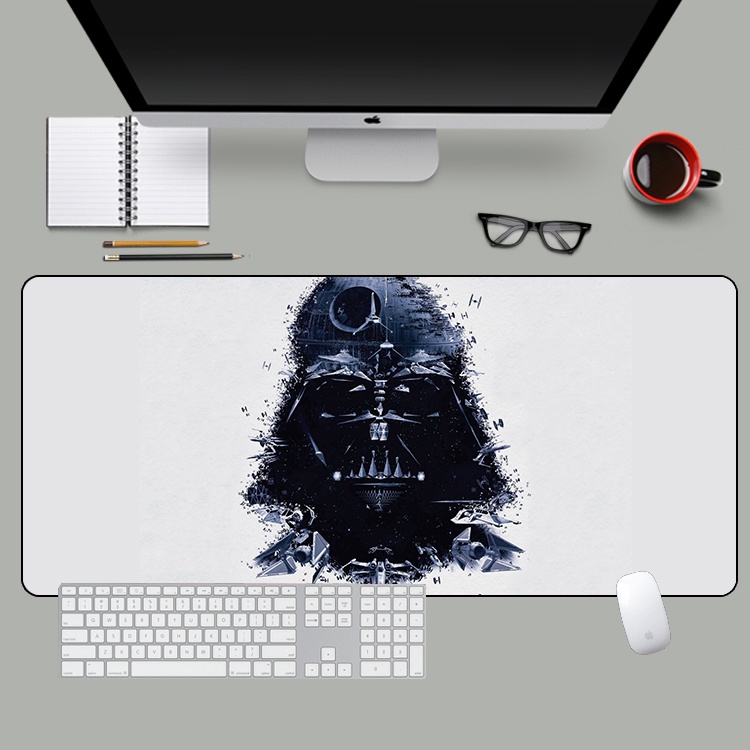 รูปภาพมากมายที่มีจําหน่าย✨แผ่นรองเมาส์ Star Wars แผ่นรองโต๊ะที่กําหนดเองหนาแผ่นรองเมาส์ขนาดใหญ่สุดแผ่นรองโต๊ะกันน้ําแผ่นรองโต๊ะคอมพิวเตอร์แผ่นรองเมาส์ Star Wars