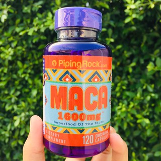 หัวมาคาสกัด Maca 1600 mg 120 Quick Release Capsules (Piping Rock®) เพิ่มพลังทางเพศ ปรับสมดุลฮอร์โมน