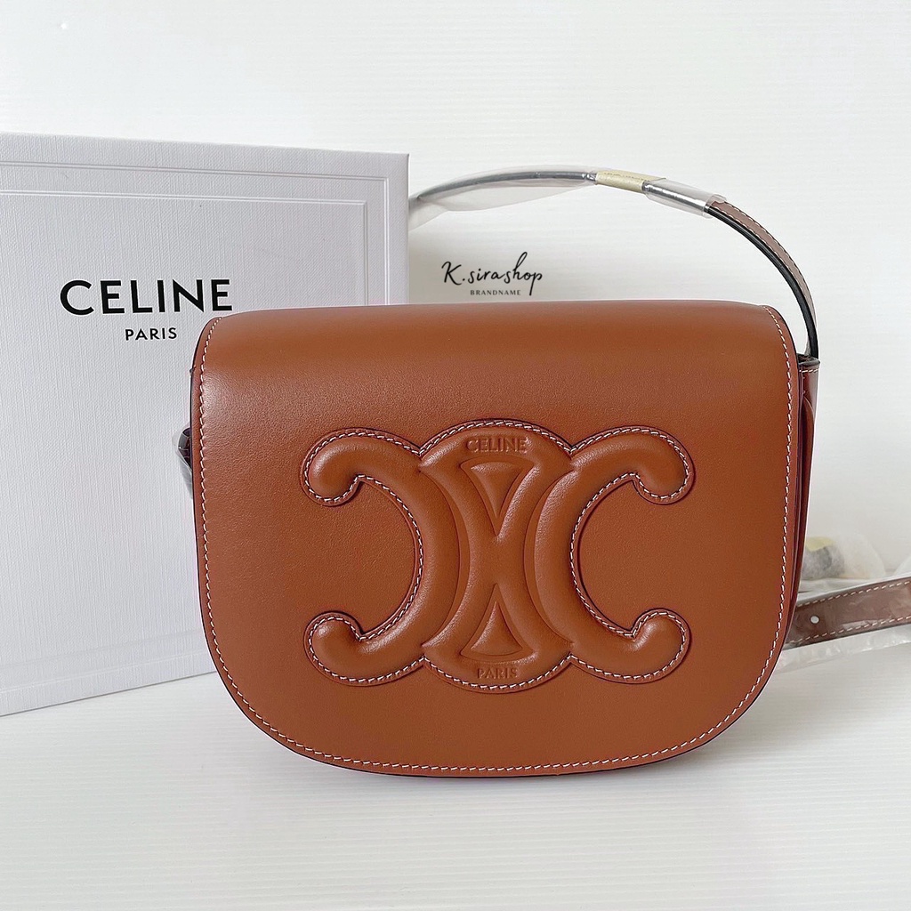 [ส่งฟรี] New Celine Folco Crossbody Bag