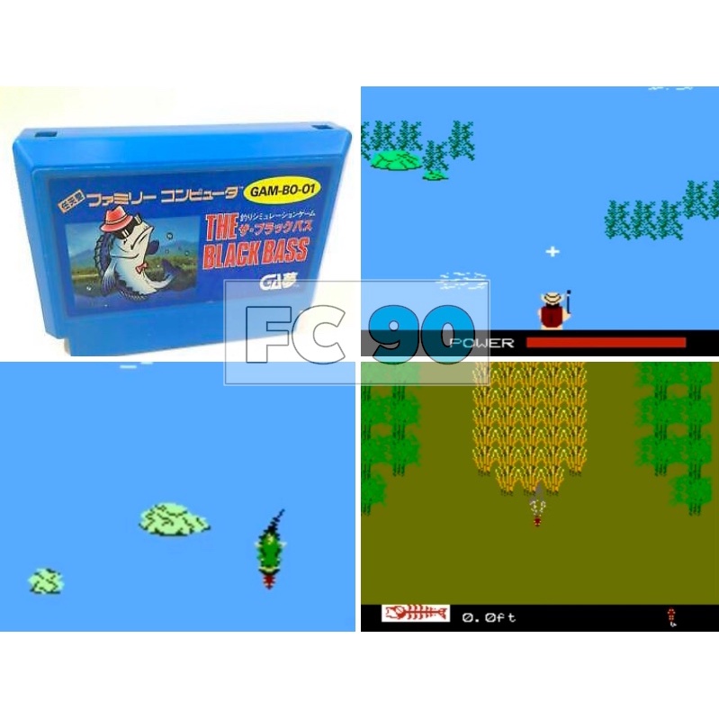 ตลับเกมตกปลา ภาค1 The Black Bass [FC] ตลับแท้ มือสองญี่ปุ่น ไม่มีกล่อง สำหรับนักสะสมเกมเก่าฟามิคอม Famicom