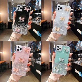 เคส OPPO A17 A17K A16 A16K A15 A15S A77S A57 A54 A53 A31 A12 A9 A7 A5 A5S A3S A1K 4G 5G 2020 2021 2022 OPPOA16 OPPOA15 OPPOA54 OPPOA53 OPPOA57 OPPOA77S OPPOA31 OPPOA12 OPPOA5 OPPOA5S OPPOA3S Glitter Crystal Three Butterflies Soft TPU Case